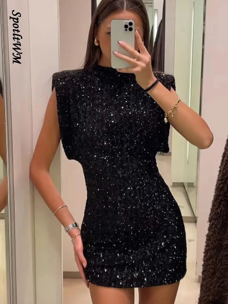 Glitter Dress™ - Zwart Jurkje